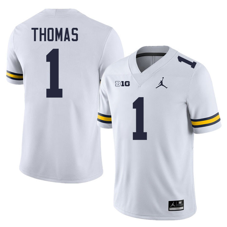 Ambry Thomas Michigan Jersey,Michigan Wolverines #1 Ambry Thomas Jersey Youth-White